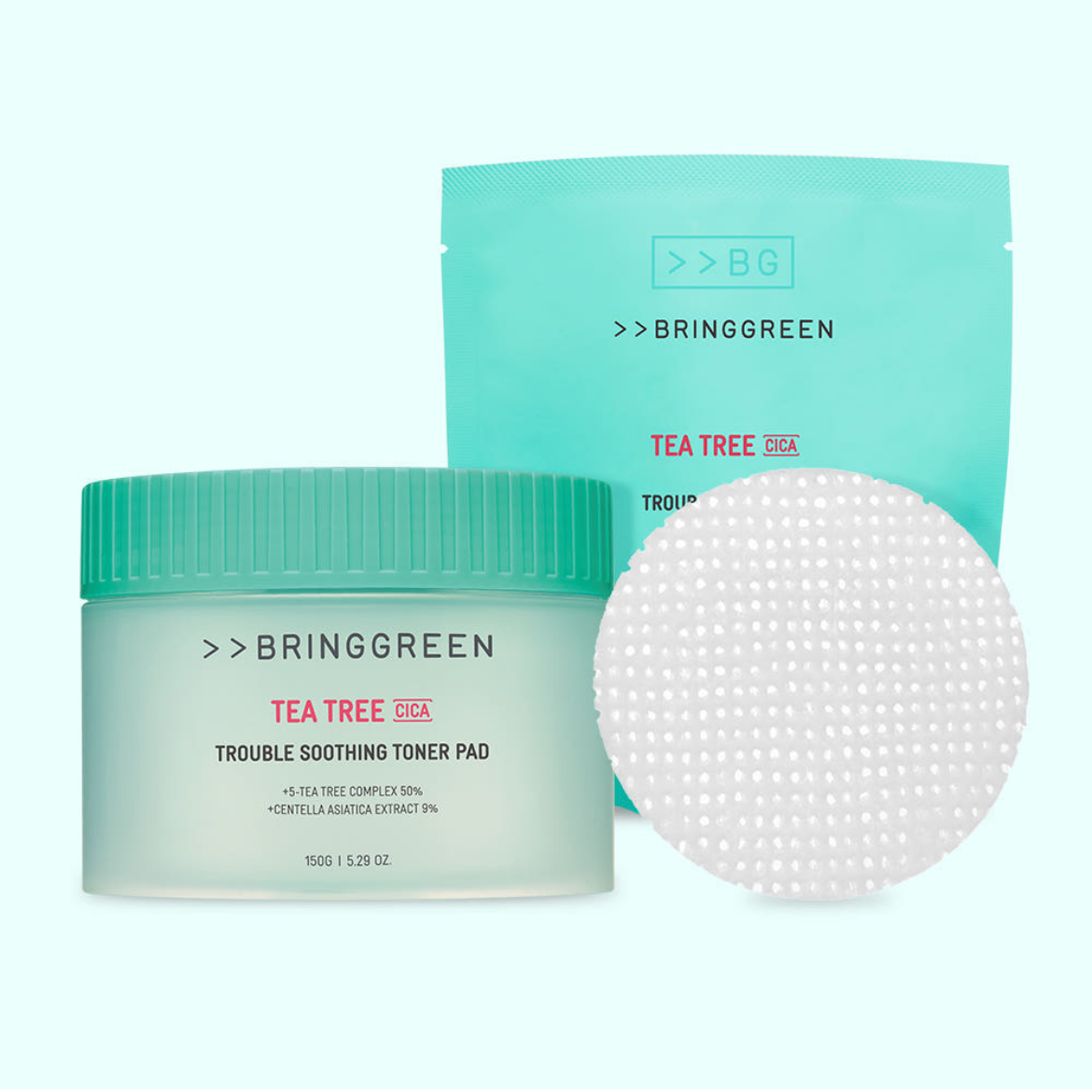 Bringgreen Teatree Cica Trouble Soothing Toner pad 90ml+90ml