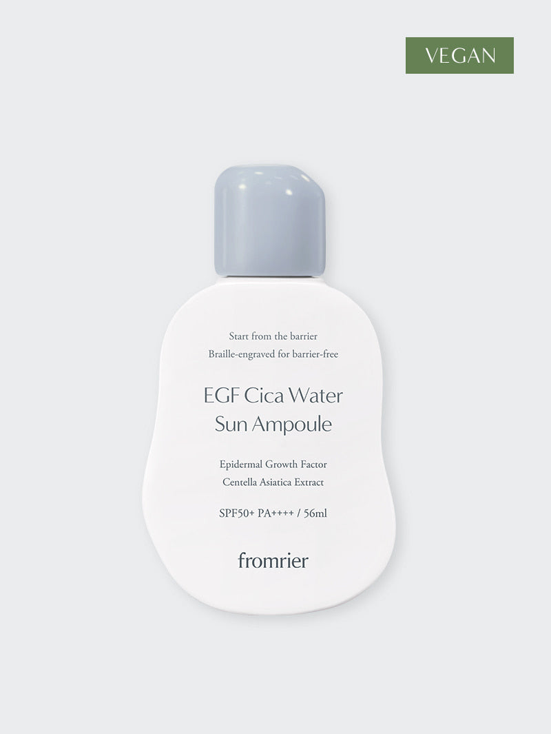 Fromrier EGF Cica Water Sun Ampoule 56ml+refill 15ml