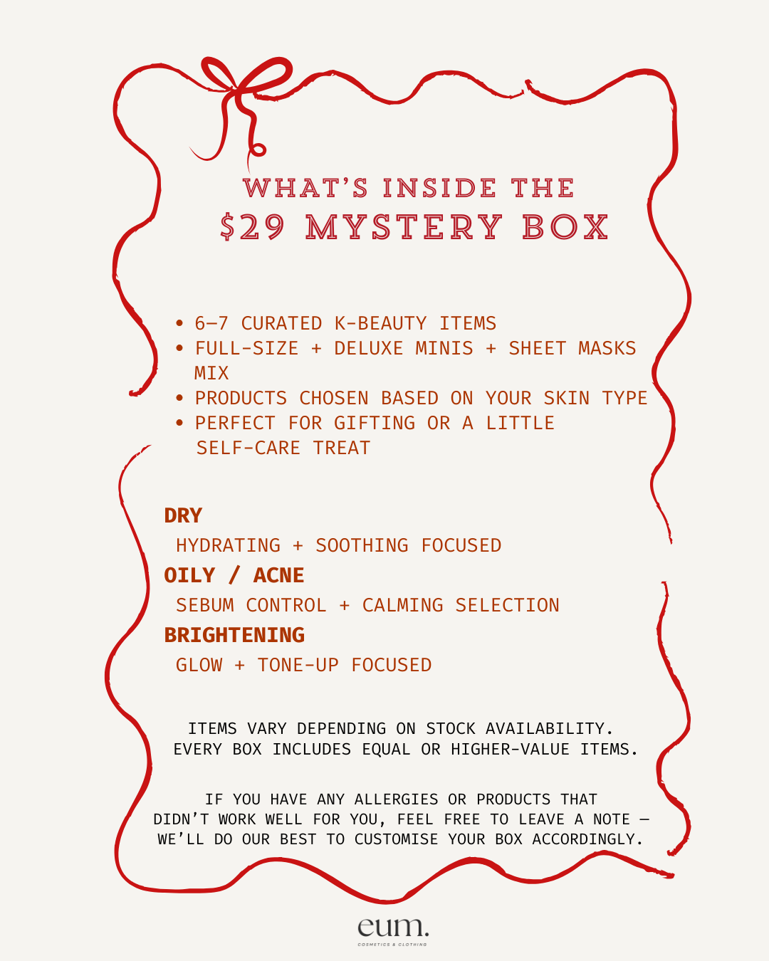 [LIMITED EDITION] $29 MYSTERY BOX